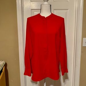 📍Willi Smith Chiffon Long sleeve blouse